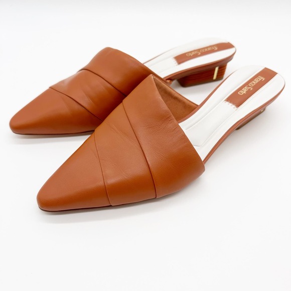 Franco Sarto Shoes - Franco Sarto Leather Oasis3 Loafer Mule in Bisquit Brown Size 8.5